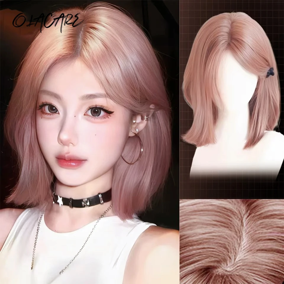 Pink Purple Ombre Synthetic Wigs Short Straight Bob Wigs for Women Middle Part Lolita Cosplay Natural Hair Heat Resistant Fiber
Pink Purple Ombre Synthetic Wigs Short Straight Bob Wigs for Women Middle Part Lolita Cosplay Natural Hair Heat Resistant Fiber