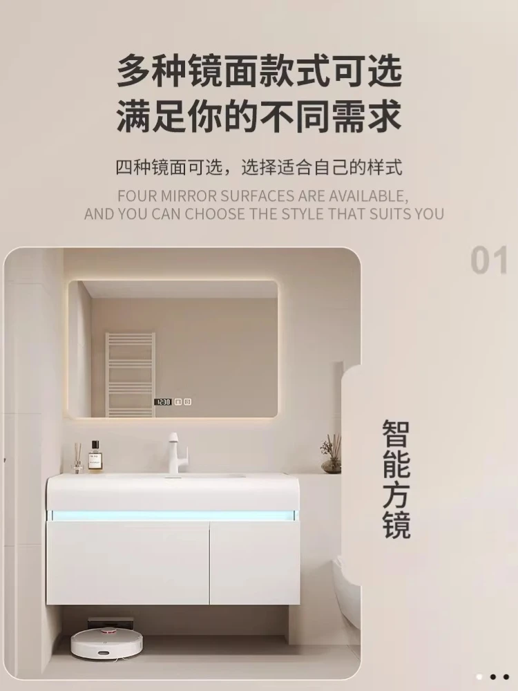 Corian integrated basin solid wood bathroom cabinet combination wash basin wash basin wash table
Corian integrated basin solid wood bathroom cabinet combination wash basin wash basin wash table