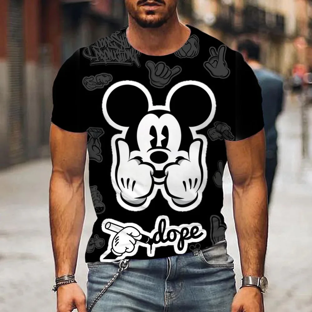 Футболка Disney для мальчиков и девочек, мужская футболка с Микки Маусом, мужская футболка с 3D принтом и короткими рукавами MINISO, мужская одежда большого размера
Футболка Disney для мальчиков и девочек, мужская футболка с Микки Маусом, мужская футболка с 3D принтом и короткими рукавами MINISO, мужская одежда большого размера