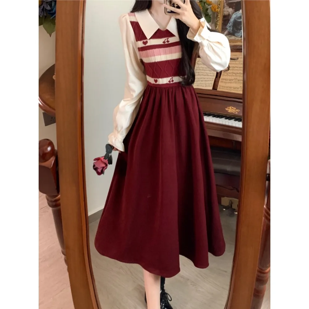 Элегантные милые вельветовые осенние платья с длинными рукавами, вечерняя женская одежда больших размеров High Street
Элегантные милые вельветовые осенние платья с длинными рукавами, вечерняя женская одежда больших размеров High Street