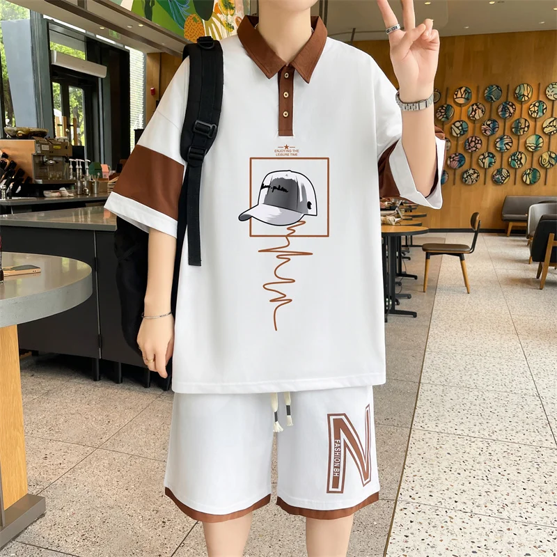 2026 Summer Teen Boys Clothing Sets Pure Cotton Casual Short Sleeve Polo Shirt Shorts 2 Piece Outfits Trendy Streetwear
2026 Summer Teen Boys Clothing Sets Pure Cotton Casual Short Sleeve Polo Shirt Shorts 2 Piece Outfits Trendy Streetwear