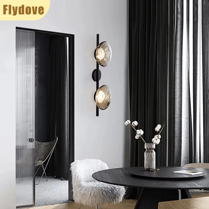 Transparent Glass Metal Wall Lamp Designer Model Room Living Room Corridor Bedroom Hotel Entrance Nordic Decoration Bedside Lamp
Transparent Glass Metal Wall Lamp Designer Model Room Living Room Corridor Bedroom Hotel Entrance Nordic Decoration Bedside Lamp