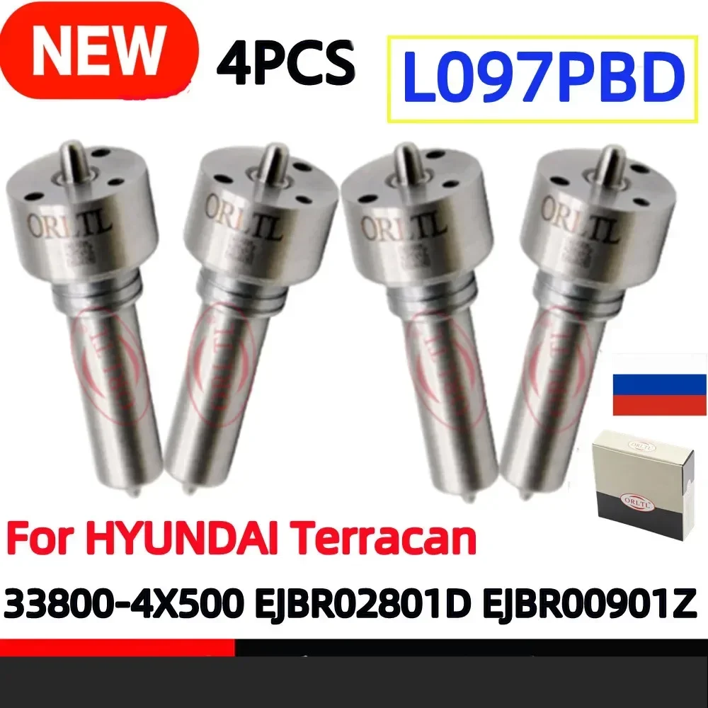 4PCS L097PBD L097PBC Injector 33800-4X500 EJBR02801D EJBR00901Z Diesel Sprayer Nozzle L097PRD For HYUNDAI Terracan
4PCS L097PBD L097PBC Injector 33800-4X500 EJBR02801D EJBR00901Z Diesel Sprayer Nozzle L097PRD For HYUNDAI Terracan