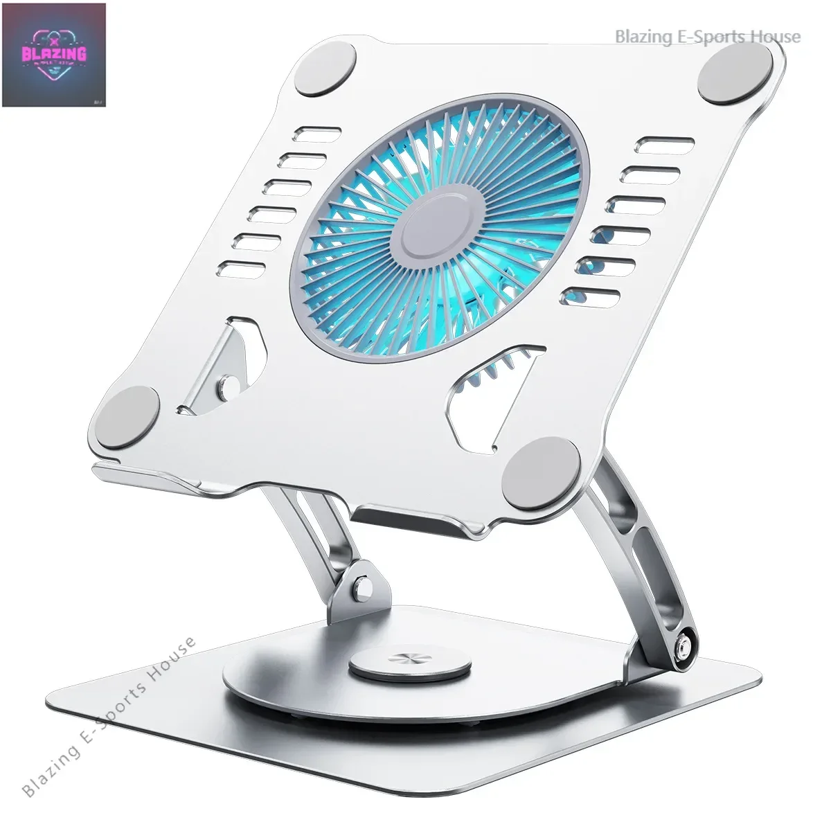 Large fan aluminum alloy laptop cooling bracket factory desktop metal portable foldable flat bracket
Large fan aluminum alloy laptop cooling bracket factory desktop metal portable foldable flat bracket