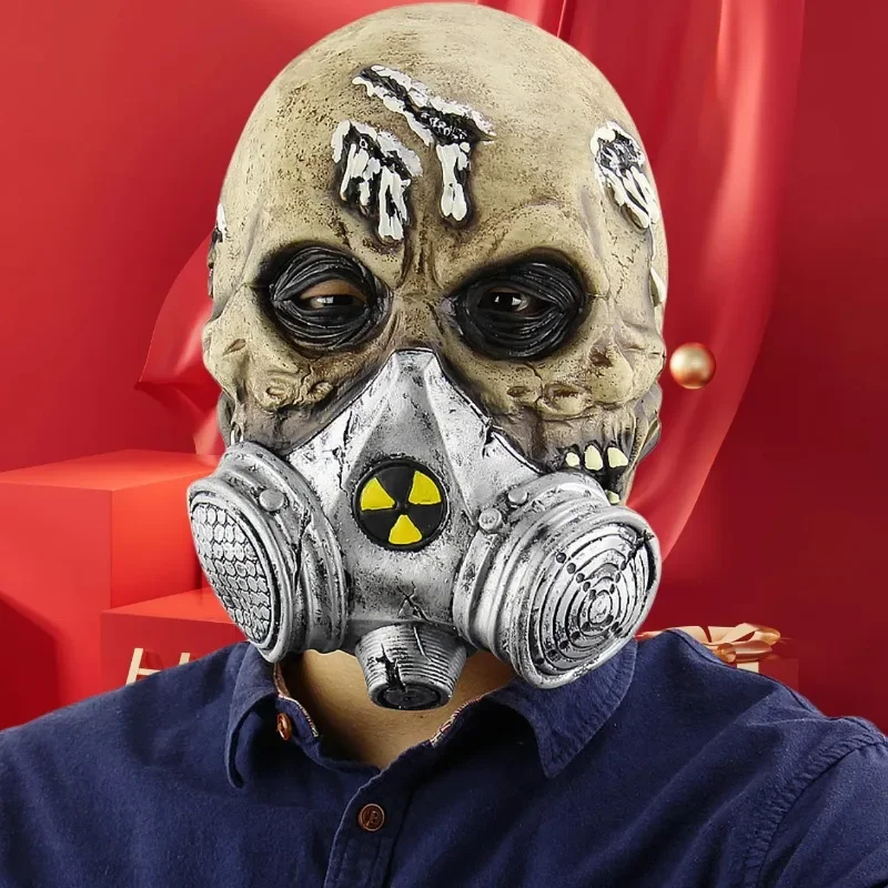 Biochemical Skull Gas Mask Halloween Zombie Cosplay Creepy Latex Full Face Masks Unisex Horror Tricky Party Dress Up Props
Biochemical Skull Gas Mask Halloween Zombie Cosplay Creepy Latex Full Face Masks Unisex Horror Tricky Party Dress Up Props