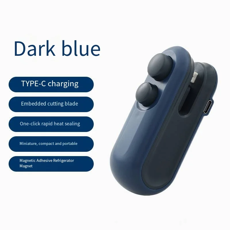 Mini Sealing Machine USB Rechargable Heat Sealer Storage Bag Plastic Package Food Sealer Clip Bag Handheld Food Heat Sealer
Mini Sealing Machine USB Rechargable Heat Sealer Storage Bag Plastic Package Food Sealer Clip Bag Handheld Food Heat Sealer