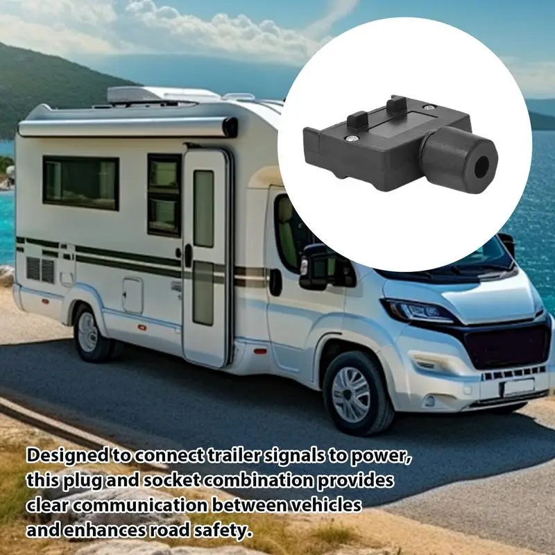 7 Way Trailer Plug 7 Pin 12V Copper Trailer Cable Connector Heavy Duty Replacement Plug And Socket Wiring Harness Connector For
7 Way Trailer Plug 7 Pin 12V Copper Trailer Cable Connector Heavy Duty Replacement Plug And Socket Wiring Harness Connector For