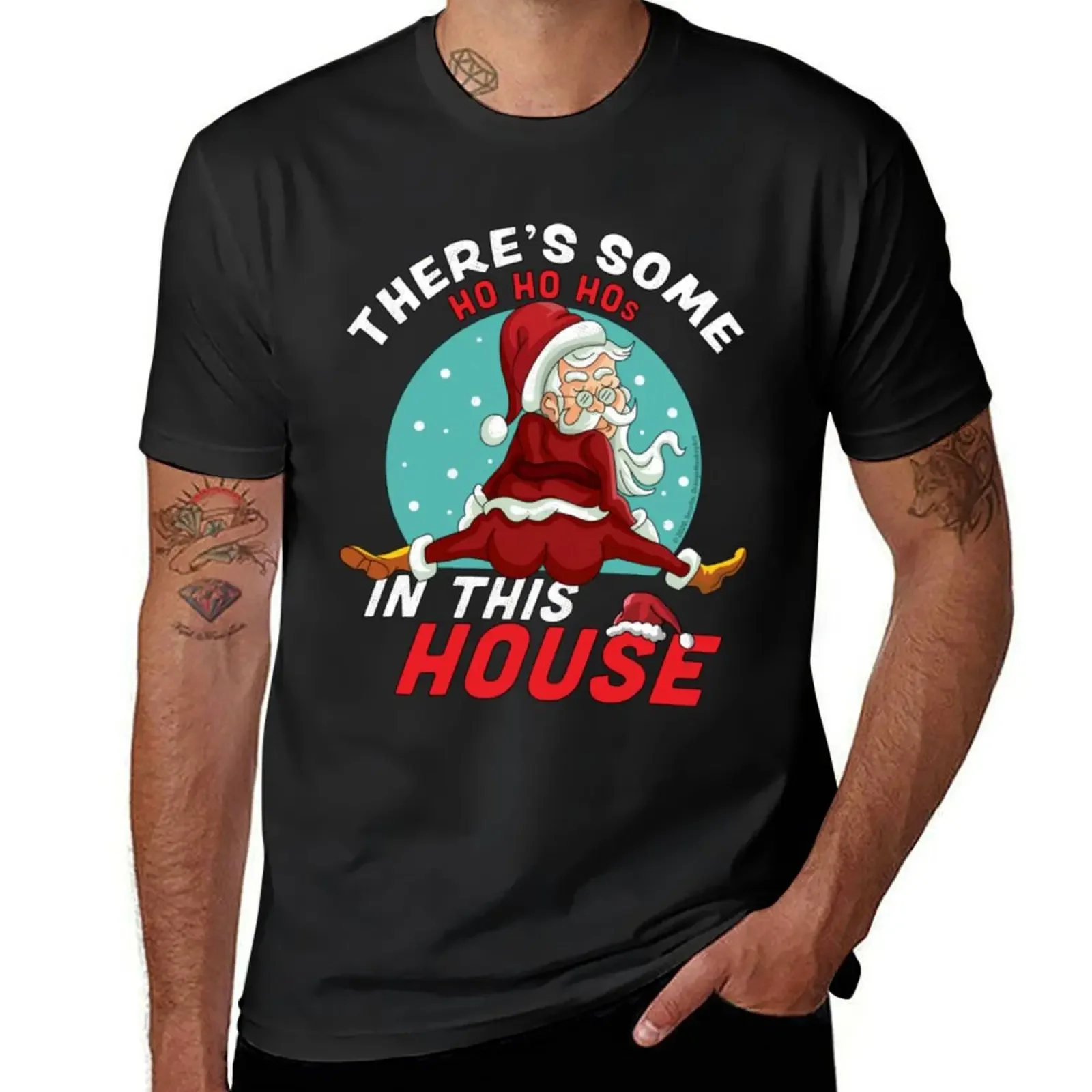 There's Some Ho Ho Hos In this House Christmas Santa Claus T-Shirt funny shirt cotton graphics summer tops tee shirts for men
There's Some Ho Ho Hos In this House Christmas Santa Claus T-Shirt funny shirt cotton graphics summer tops tee shirts for men