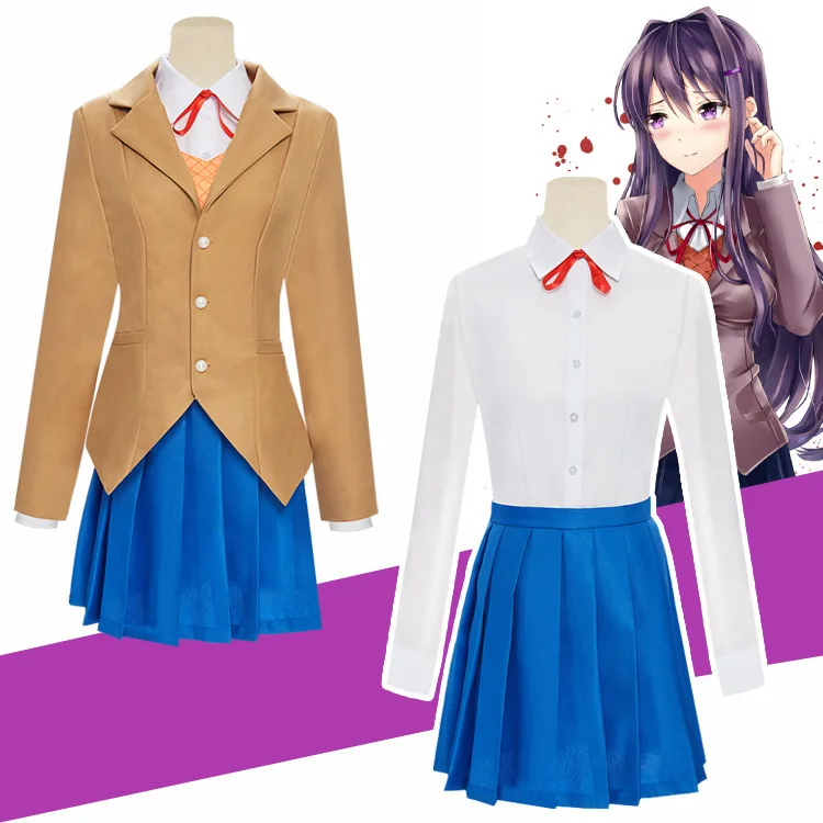 Аниме Doki Doki Literature Club Monika Косплей Sayori Юрий Нацуки Косплей Костюм Школьница Женская Униформа
Аниме Doki Doki Literature Club Monika Косплей Sayori Юрий Нацуки Косплей Костюм Школьница Женская Униформа