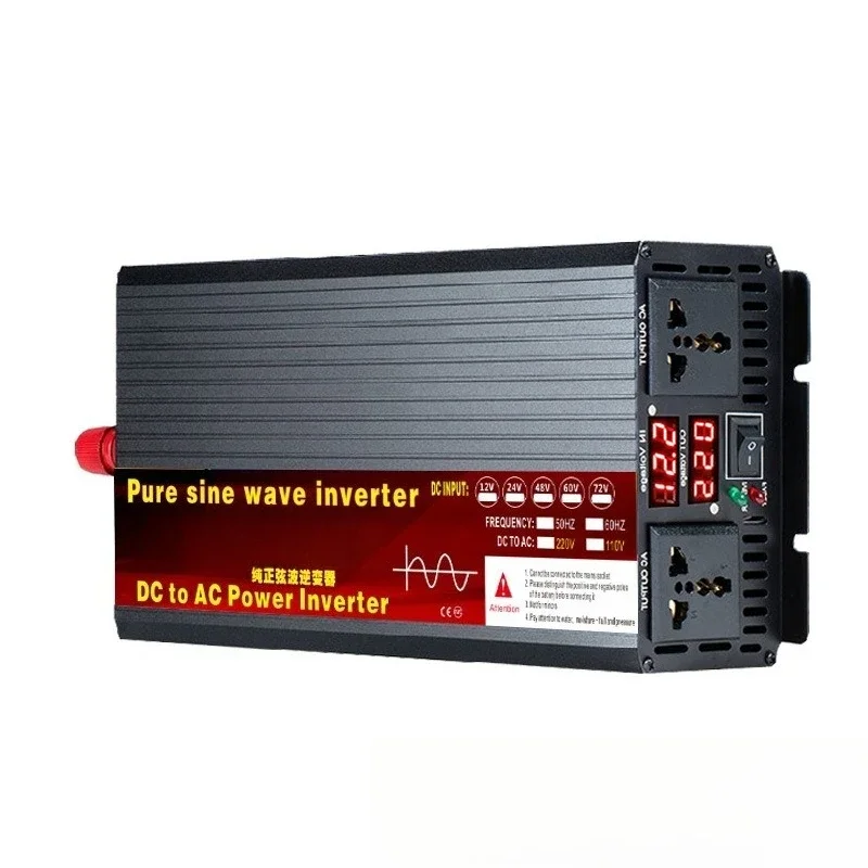 NEW Pure Sine Wave Inverter DC12V24V48V60V72V To AC220V Vehicle Solar Energy Multiple Protection Buzzer Reminder Device 1
NEW Pure Sine Wave Inverter DC12V24V48V60V72V To AC220V Vehicle Solar Energy Multiple Protection Buzzer Reminder Device 1