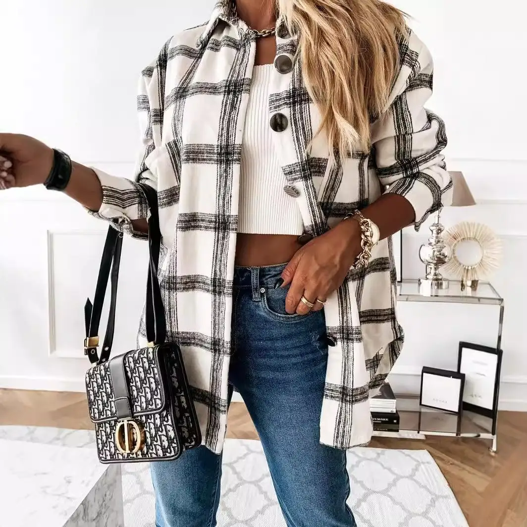 Женское шерстяное пальто в клетку irt Thiened Long Sve, осенний сезон, женская верхняя одежда из полиэстера премиум-класса Faion
Женское шерстяное пальто в клетку irt Thiened Long Sve, осенний сезон, женская верхняя одежда из полиэстера премиум-класса Faion