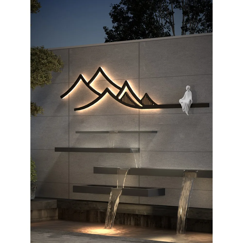 New Chinese outdoor wall lamp, villa exterior wall waterproof background wall decorative garden lamp
New Chinese outdoor wall lamp, villa exterior wall waterproof background wall decorative garden lamp
