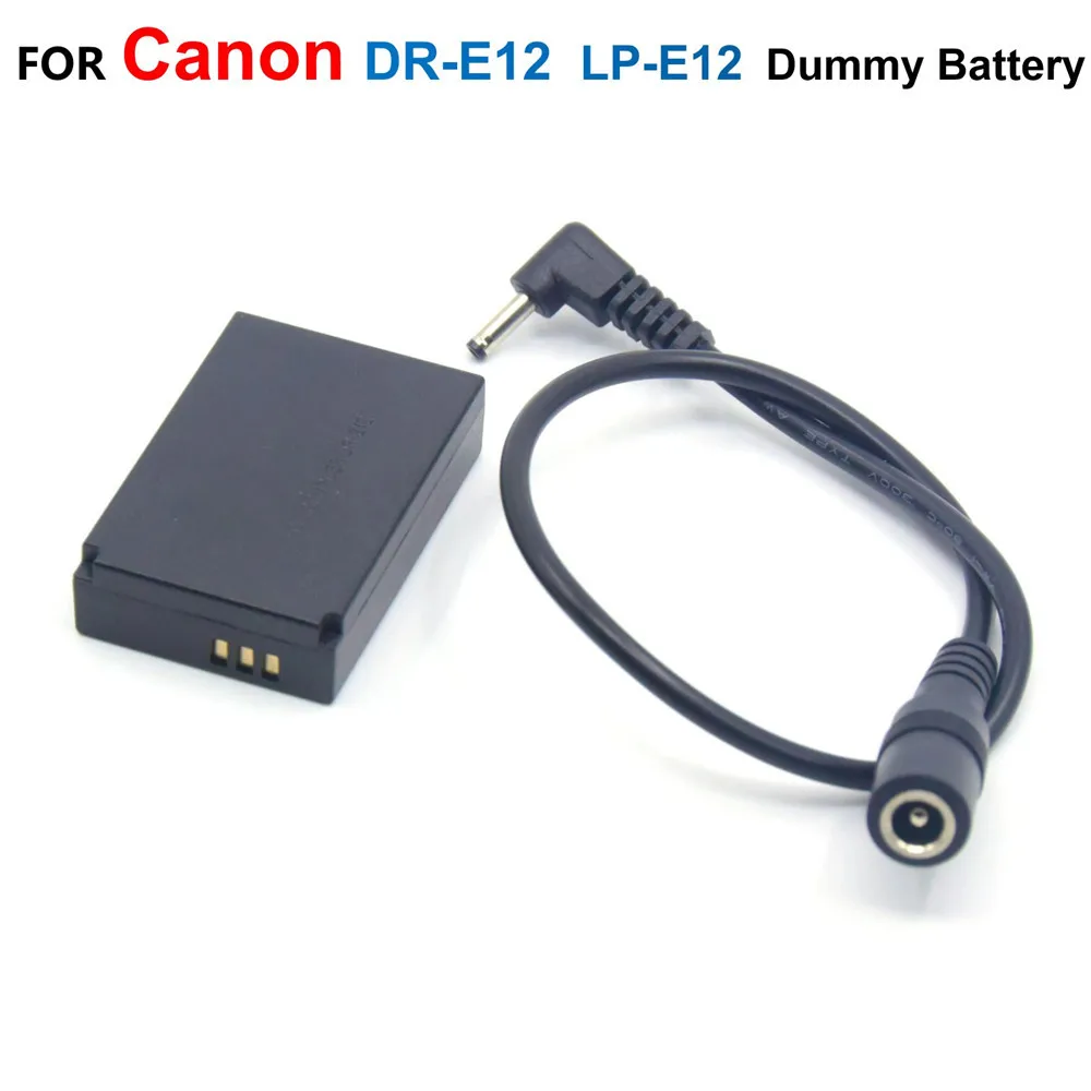 DR-E12 DC Coupler LP E12 LP-E12 Dummy Battery With Connector For Canon EOS M EOS-M2 M50 M10 M100 EOS-M100
DR-E12 DC Coupler LP E12 LP-E12 Dummy Battery With Connector For Canon EOS M EOS-M2 M50 M10 M100 EOS-M100