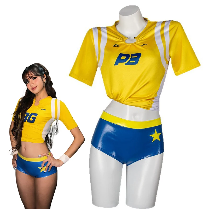 2026 Goals Pop Star Cosplay Cheerleading Uniform Halloween Fancy Dress Up Women Cheerleader Costume
2026 Goals Pop Star Cosplay Cheerleading Uniform Halloween Fancy Dress Up Women Cheerleader Costume