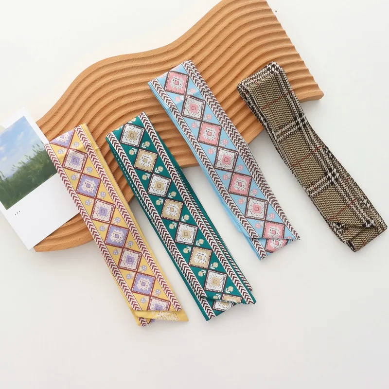 Thin Narrow Small Silk Scarf Women's Spring And Autumn All-Match Long Scarf Decorative Ribbon Tie Bag Belt Hair Band Fashion
Thin Narrow Small Silk Scarf Women's Spring And Autumn All-Match Long Scarf Decorative Ribbon Tie Bag Belt Hair Band Fashion