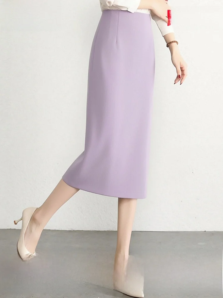 High Waist Straight Leg Business Skirt Women's Summer Formal Simple Professional Fitted Half-length Skirt Polyester Fiber
High Waist Straight Leg Business Skirt Women's Summer Formal Simple Professional Fitted Half-length Skirt Polyester Fiber