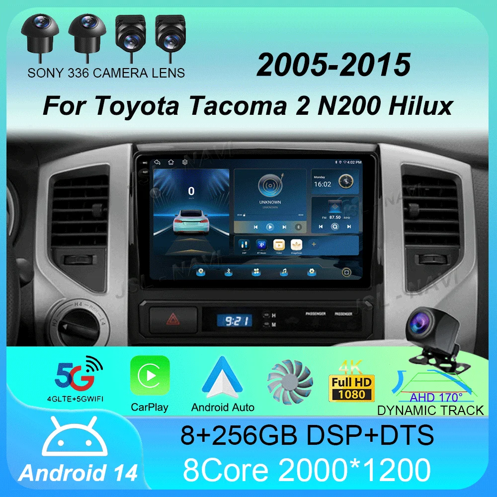 Car Radio Android 14 Carplay Auto 4G+WIFI For Toyota Tacoma 2 N200 Hilux 2005-2015 Navigation GPS Multimedia Video Player Stereo
Car Radio Android 14 Carplay Auto 4G+WIFI For Toyota Tacoma 2 N200 Hilux 2005-2015 Navigation GPS Multimedia Video Player Stereo