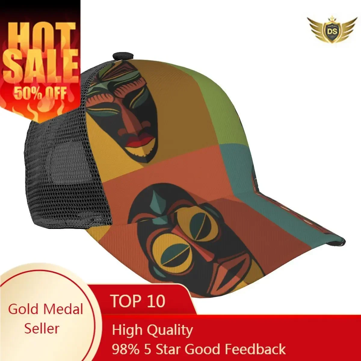 Mesh Baseball Cap Men Women African Ethnic Tribal Masks Dad Hat Unisex Hip Hop Hat Outdoor Hat Gorras
Mesh Baseball Cap Men Women African Ethnic Tribal Masks Dad Hat Unisex Hip Hop Hat Outdoor Hat Gorras