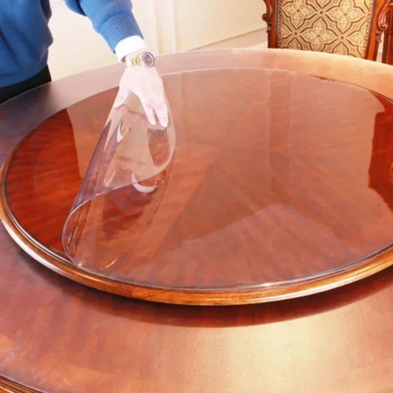 NEW PVC Round Table Carpet Transparent Waterproof Tablecloth Kitchen Pattern Table Cover Glass Soft Cloth Dining Table Mat
NEW PVC Round Table Carpet Transparent Waterproof Tablecloth Kitchen Pattern Table Cover Glass Soft Cloth Dining Table Mat