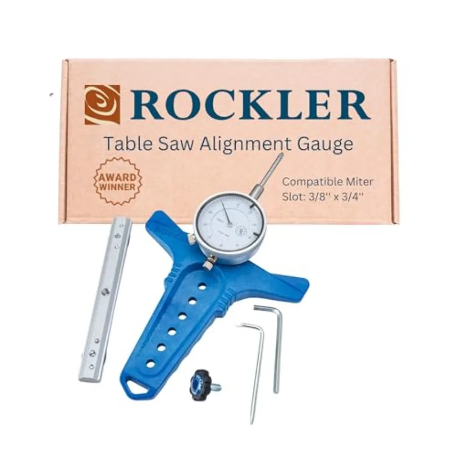 Table Saw Alignment Gauge - Precision Dial Indicator Table Saw for Parallelism and Safe Cuts Adjustable Fit Miter Fence Gauge w
Table Saw Alignment Gauge - Precision Dial Indicator Table Saw for Parallelism and Safe Cuts Adjustable Fit Miter Fence Gauge w