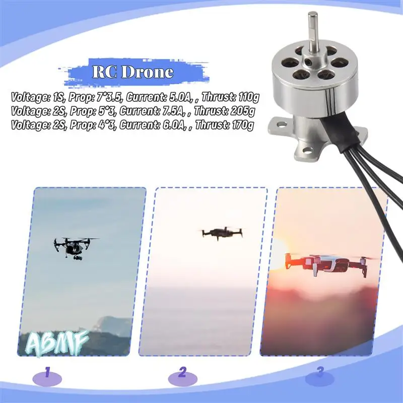 ABMF-RC Аксессуары для дронов 10G Бесщеточный двигатель Out Runner 1811 3800KV для радиоуправляемого самолета
ABMF-RC Аксессуары для дронов 10G Бесщеточный двигатель Out Runner 1811 3800KV для радиоуправляемого самолета