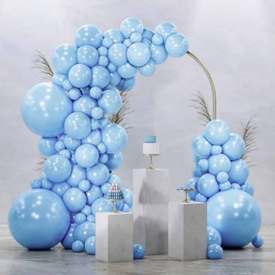 Light Blue Balloons 128pcs Different Sizes of 18 12 10 5 Inch Baby Pastel Sky Aqua Blue Balloon Arch Kit Garland for Birthday G
Light Blue Balloons 128pcs Different Sizes of 18 12 10 5 Inch Baby Pastel Sky Aqua Blue Balloon Arch Kit Garland for Birthday G