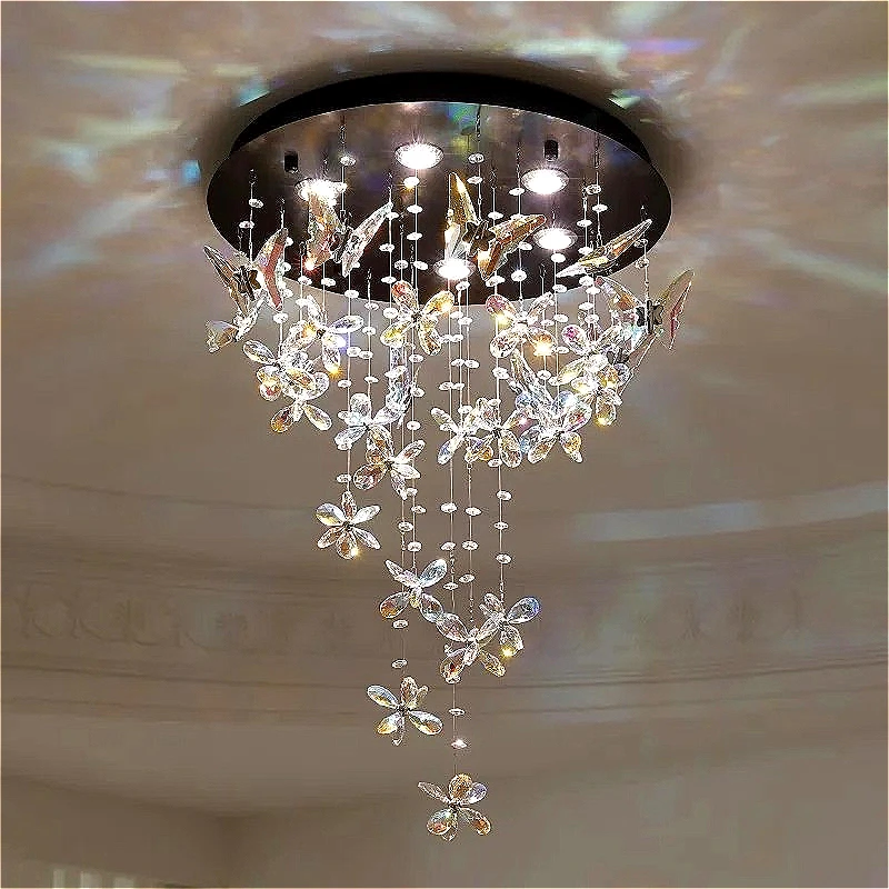 Light Luxury Crystal Ceiling Lamp Designer High Quality Atmosphere Wedding Room Bedroom Main Lamp Princess Children's Room Lamp
Light Luxury Crystal Ceiling Lamp Designer High Quality Atmosphere Wedding Room Bedroom Main Lamp Princess Children's Room Lamp