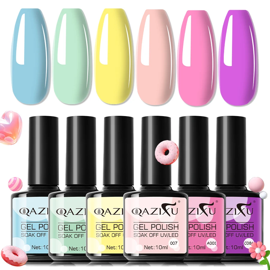 Набор гель-лаков QAZIXU, 1/6 шт., желто-зеленый, синий, полуперманентный, смываемый, для УФ-лампы, популярные цвета весна-лето
Набор гель-лаков QAZIXU, 1/6 шт., желто-зеленый, синий, полуперманентный, смываемый, для УФ-лампы, популярные цвета весна-лето