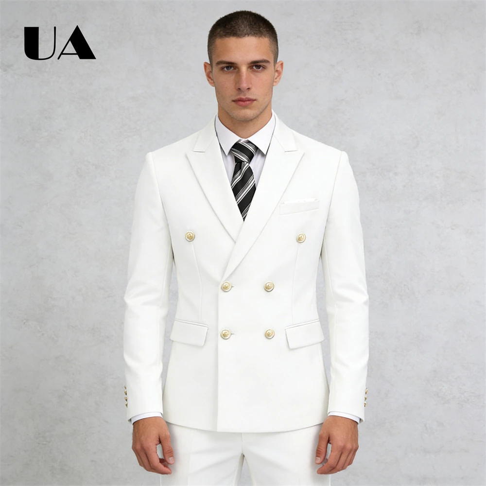 Men's 2-Piece Suit Set for Men, Double Breasted Suit Jacket Pants, XXS-7XL Customized Size Wedding Suit for Groom Bestman Suits
Men's 2-Piece Suit Set for Men, Double Breasted Suit Jacket Pants, XXS-7XL Customized Size Wedding Suit for Groom Bestman Suits