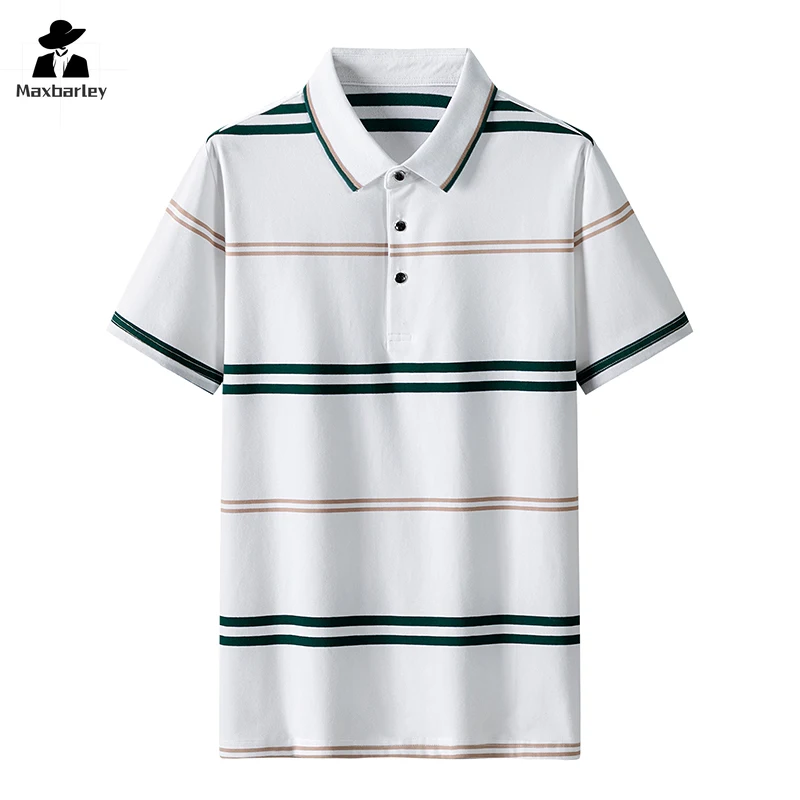 Golf Men's Polo Shirt Summer Business Classic Striped Short-sleeved T-shirt Men's Daily Pure Cotton Comfortable Casual Lapel Top
Golf Men's Polo Shirt Summer Business Classic Striped Short-sleeved T-shirt Men's Daily Pure Cotton Comfortable Casual Lapel Top