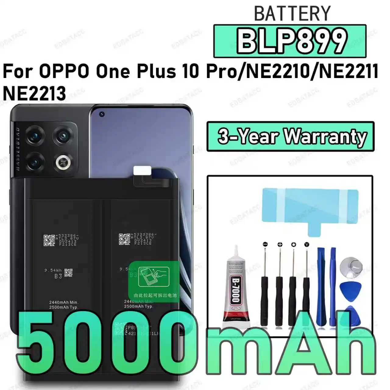 100% New Zero Cycle BLP899 Battery For OPPO ONEPLUS 10 PRO/NE2210/NE2211/NE2213 Replacement Bateria+Free Tools
100% New Zero Cycle BLP899 Battery For OPPO ONEPLUS 10 PRO/NE2210/NE2211/NE2213 Replacement Bateria+Free Tools