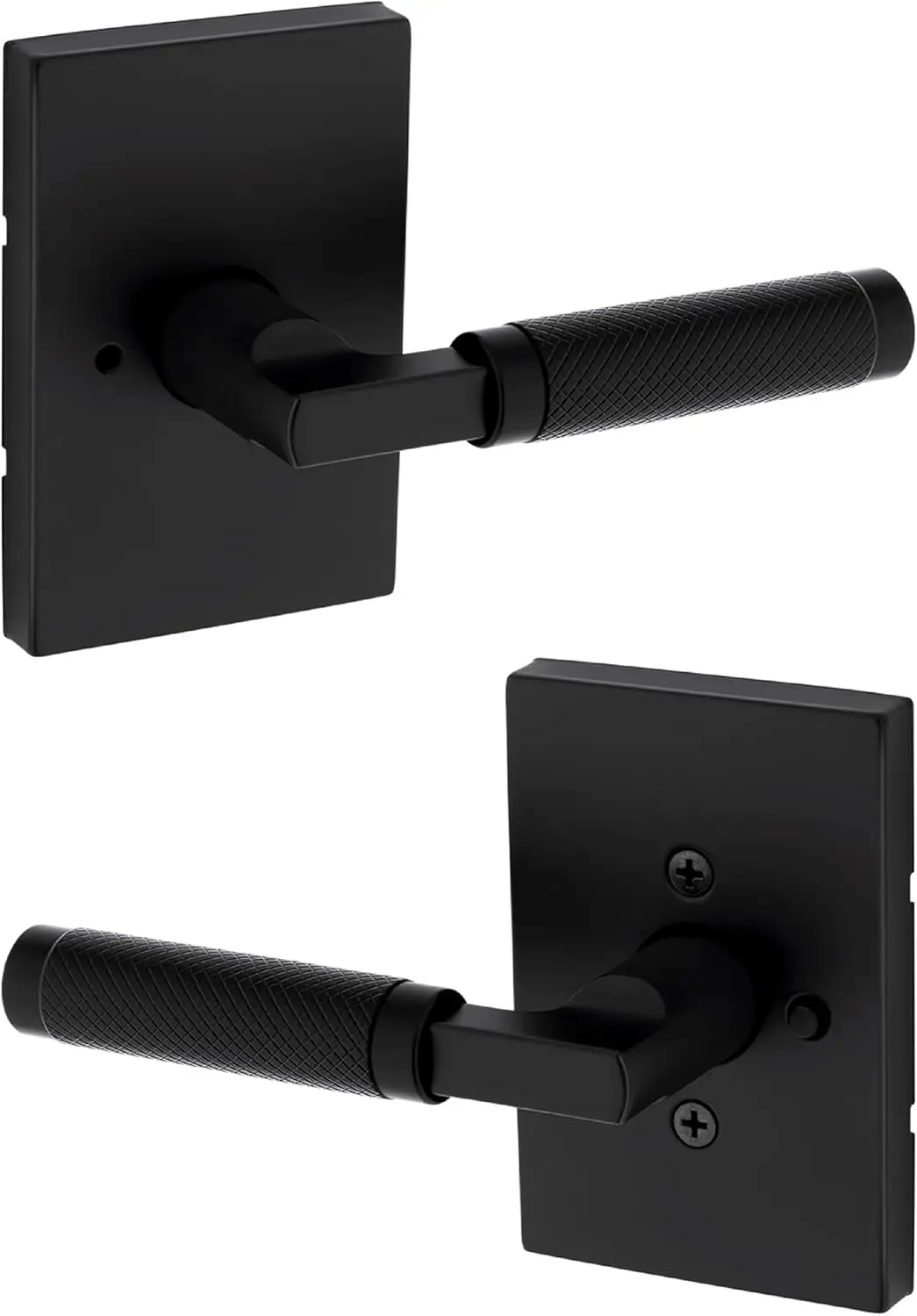 Interior Privacy Door Lever with Push Button Lock, Knurled Handle for Bathroom Bedroom, Matte Black, Reversible Keyless Lock for
Interior Privacy Door Lever with Push Button Lock, Knurled Handle for Bathroom Bedroom, Matte Black, Reversible Keyless Lock for