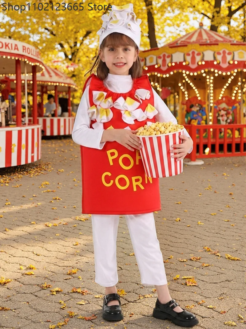 Unisex School Stage Movie Snack Role Play Costume Set Purim Festival Halloween Carnival Enfant Popcorn Fun Halloween Set 2026
Unisex School Stage Movie Snack Role Play Costume Set Purim Festival Halloween Carnival Enfant Popcorn Fun Halloween Set 2026