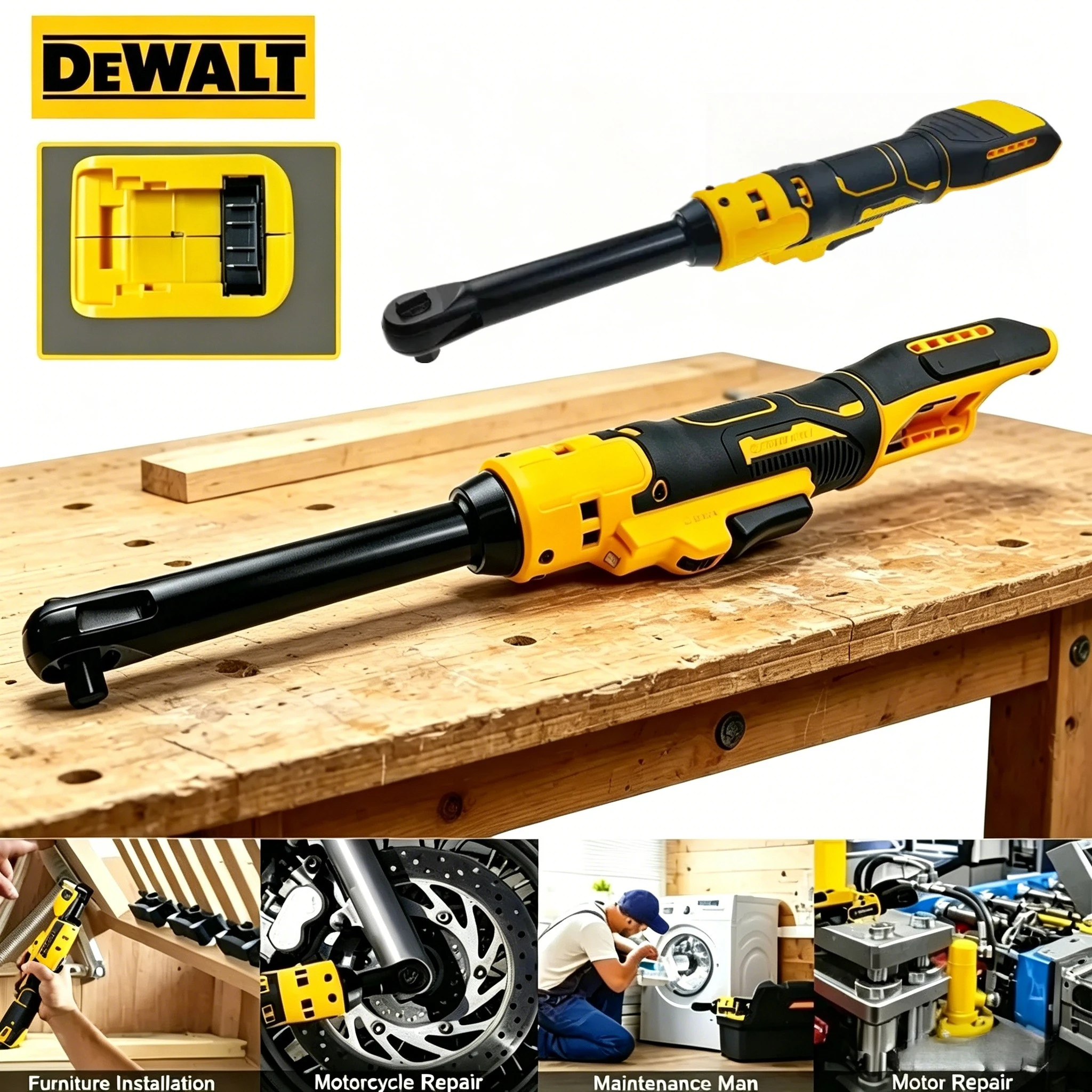 Электрический гайковерт DEWALTJLBS 6 дюймов, 3/8 дюйма, для аккумулятора DEWALT, с удлинительной головкой для демонтажа гаек, 220 Н·м. Беспроводной электроинструмент M Cordless Drive
Электрический гайковерт DEWALTJLBS 6 дюймов, 3/8 дюйма, для аккумулятора DEWALT, с удлинительной головкой для демонтажа гаек, 220 Н·м. Беспроводной электроинструмент M Cordless Drive