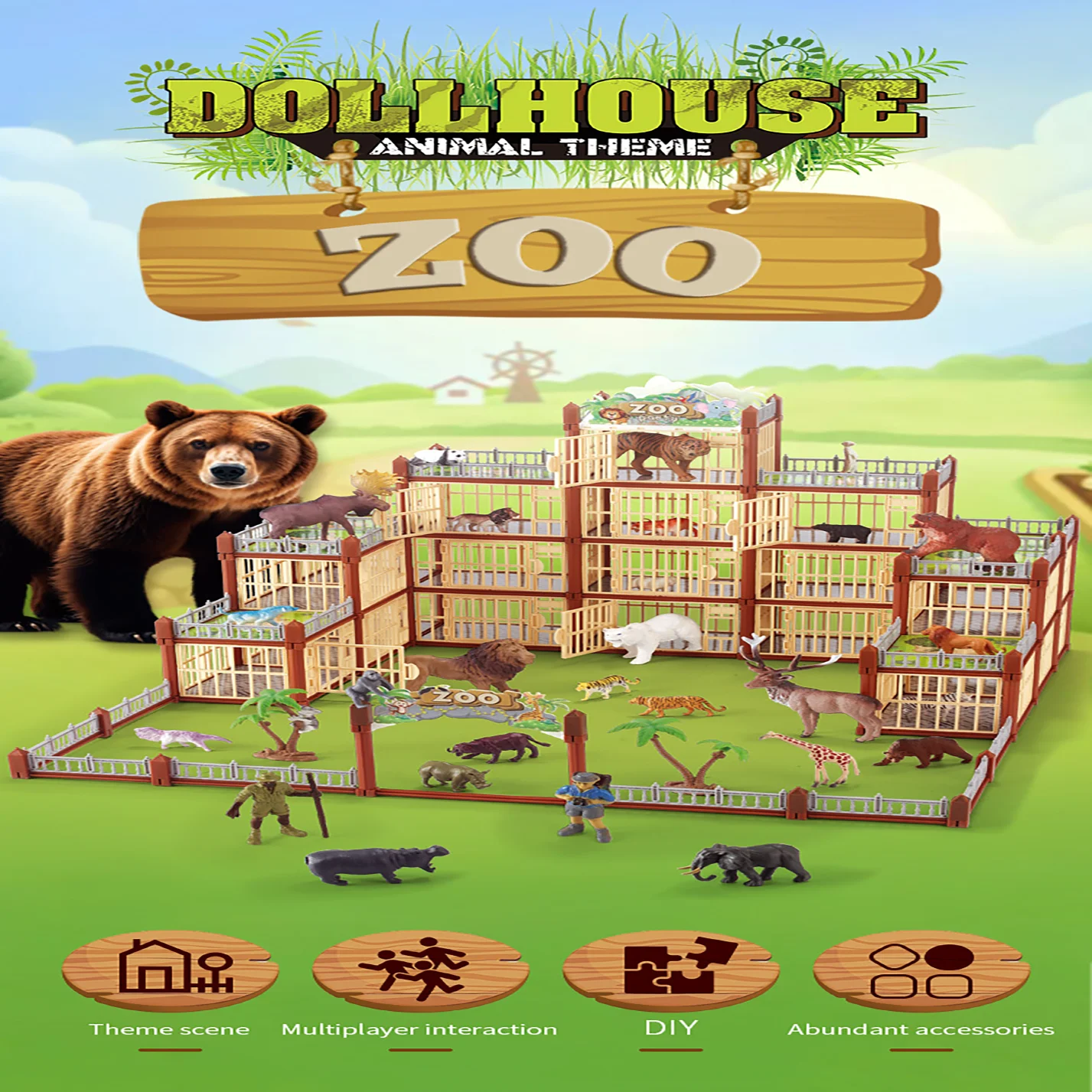Diy Simulation Wild Zoo Early Education Toys Cross-Border Family Desktop Games Parent-Child Patchwork Toys
Diy Simulation Wild Zoo Early Education Toys Cross-Border Family Desktop Games Parent-Child Patchwork Toys