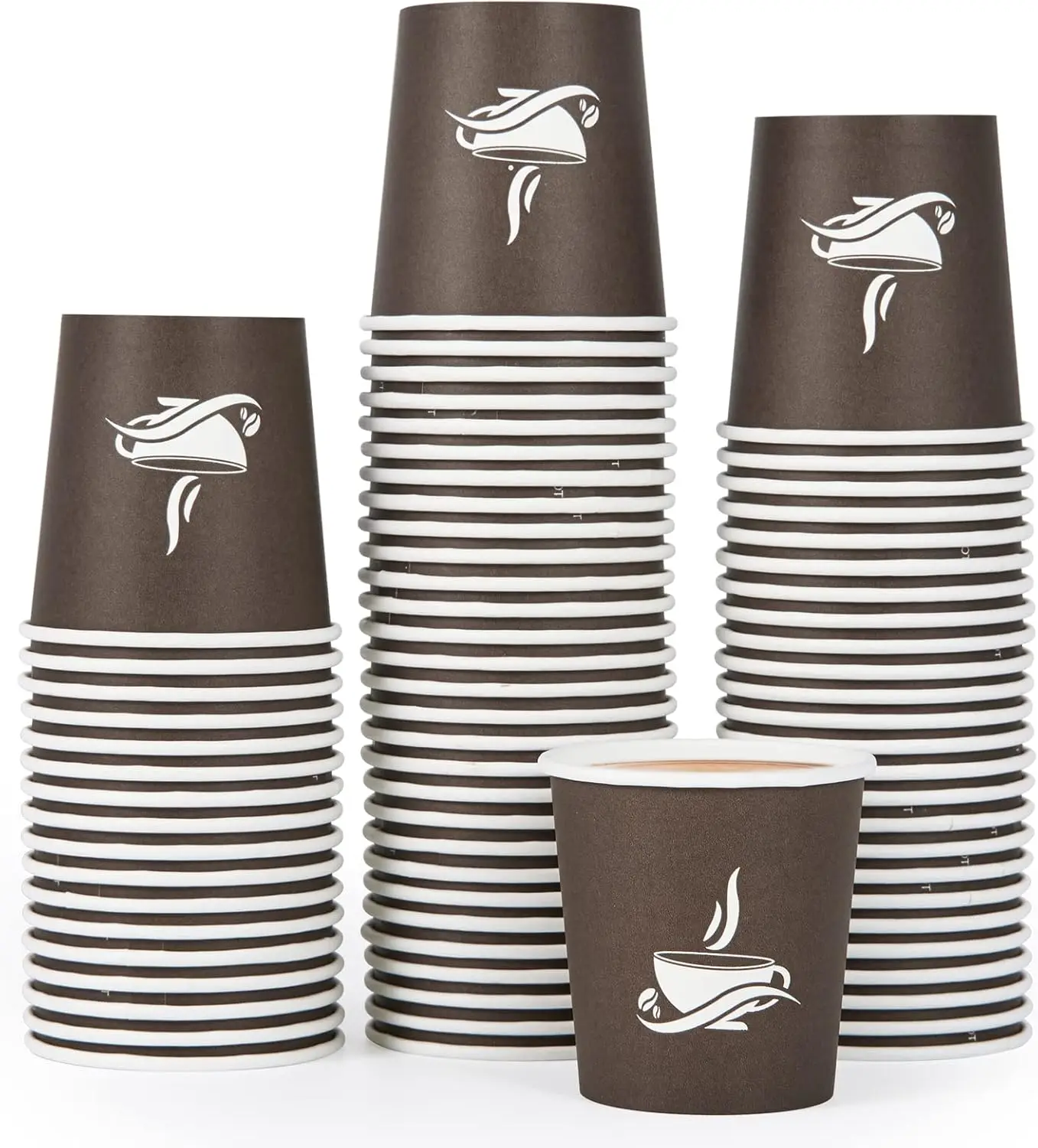 500 Pack 4 oz Paper Cups, Brown Disposable Hot Coffee Cups for Party, Picnic, Travel, and Events
500 Pack 4 oz Paper Cups, Brown Disposable Hot Coffee Cups for Party, Picnic, Travel, and Events