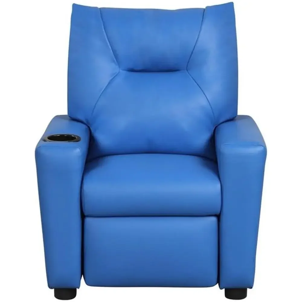 23 Blue PU Leather Children's Recliner with Cup Holder for Bedroom or Playroom
23 Blue PU Leather Children's Recliner with Cup Holder for Bedroom or Playroom