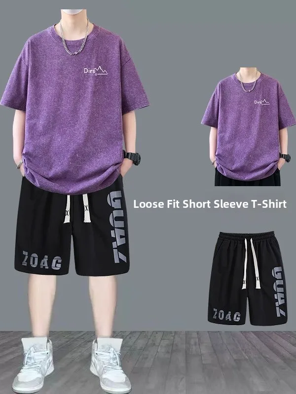 Summer Casual Sportswear Set for Teenage Boys 00% Cotton ort Sve T-irt And orts Trendy Brand Cotton Pure Sport Suit
Summer Casual Sportswear Set for Teenage Boys 00% Cotton ort Sve T-irt And orts Trendy Brand Cotton Pure Sport Suit