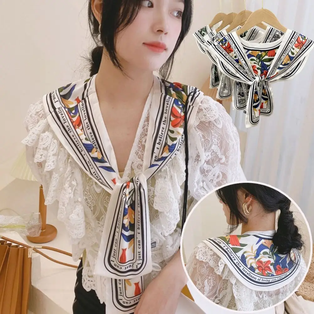 Cloak Oil Painting Shawl with Tie Breathable Multicolor Sle Silk Scarf Short Fake Collar Decorative Women
Cloak Oil Painting Shawl with Tie Breathable Multicolor Sle Silk Scarf Short Fake Collar Decorative Women