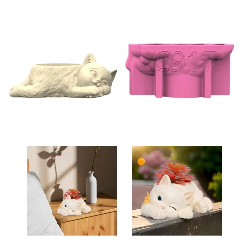 Multipurpose Silicone Mould Planter Molds Resin Concrete Crafting Molds Cats Designs Succulent Pots Mold Silicone Texture Y08E
Multipurpose Silicone Mould Planter Molds Resin Concrete Crafting Molds Cats Designs Succulent Pots Mold Silicone Texture Y08E