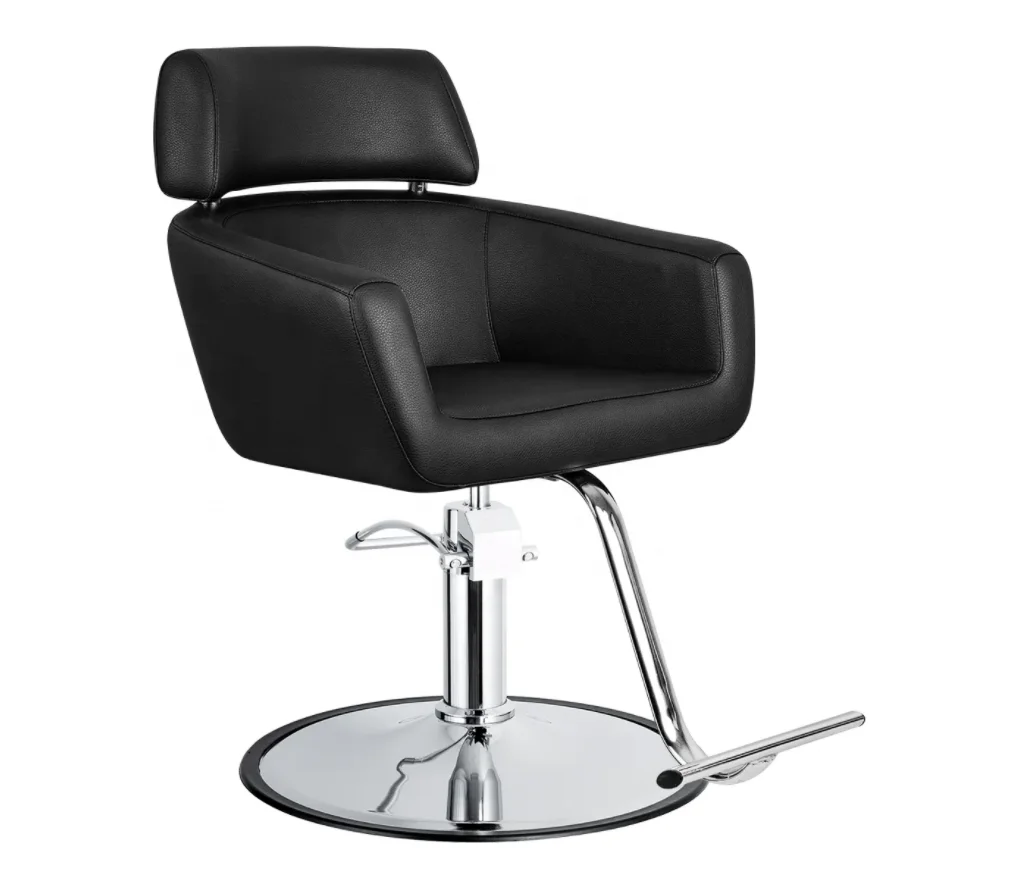Comfortable Salon Chair Adjustable Height Swivel Barber Chair Black Leather Salon Furniture
Comfortable Salon Chair Adjustable Height Swivel Barber Chair Black Leather Salon Furniture