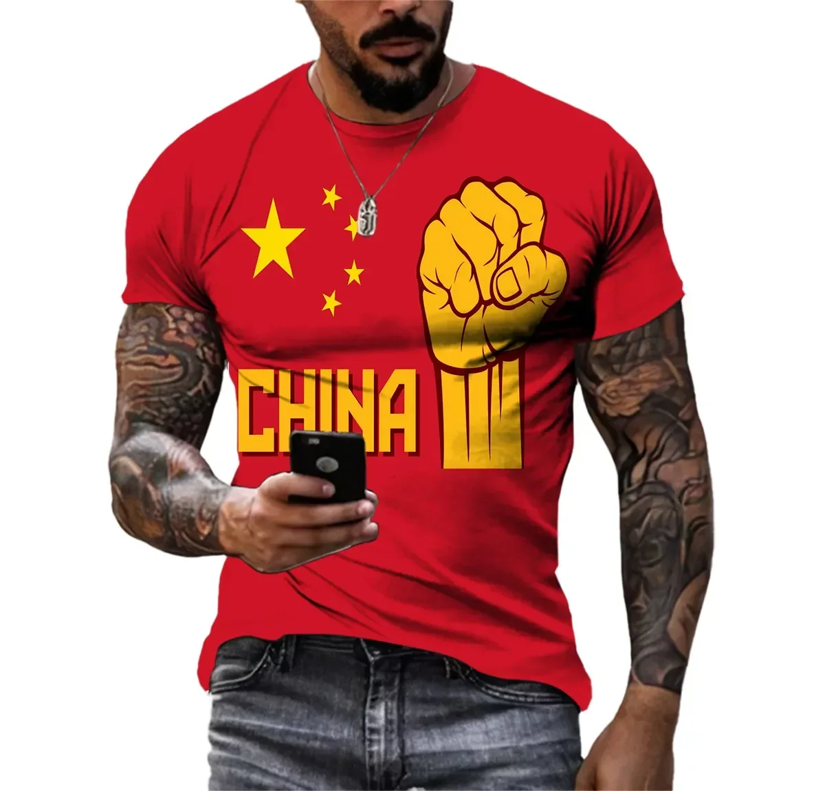 National Classic Go Tough Fist Outdoor Summer Friday 3D Printed Quick Drying Breathable Sport Men Plus Size 6XLT Shirt
National Classic Go Tough Fist Outdoor Summer Friday 3D Printed Quick Drying Breathable Sport Men Plus Size 6XLT Shirt