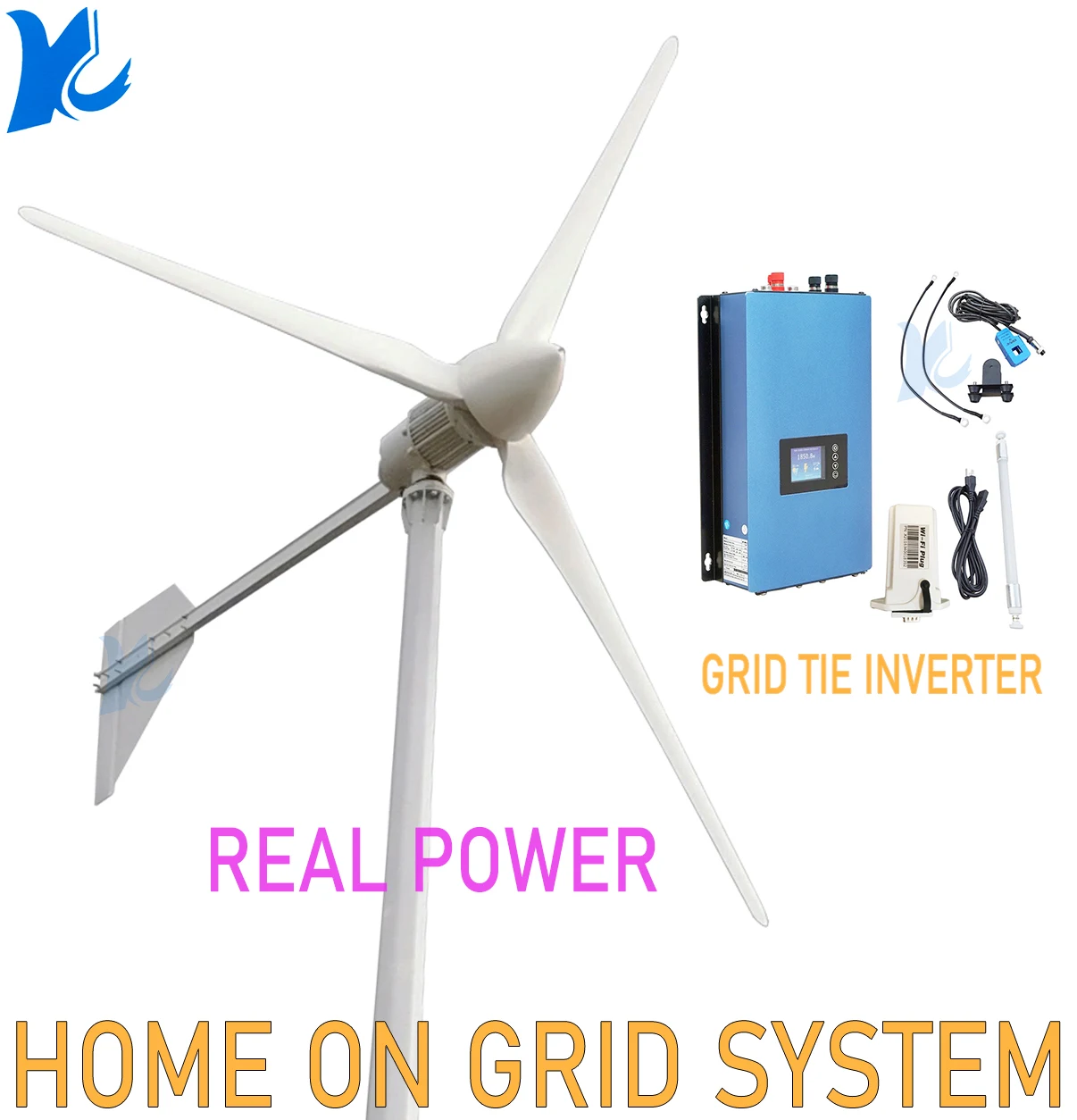 REAL POWER 2 кВт домашняя сетчатая система 2000 Вт ветряная турбина с сетчатым инвертором 1000 Вт горизонтальная ветряная мельница гибридный MPPT контроллер
REAL POWER 2 кВт домашняя сетчатая система 2000 Вт ветряная турбина с сетчатым инвертором 1000 Вт горизонтальная ветряная мельница гибридный MPPT контроллер