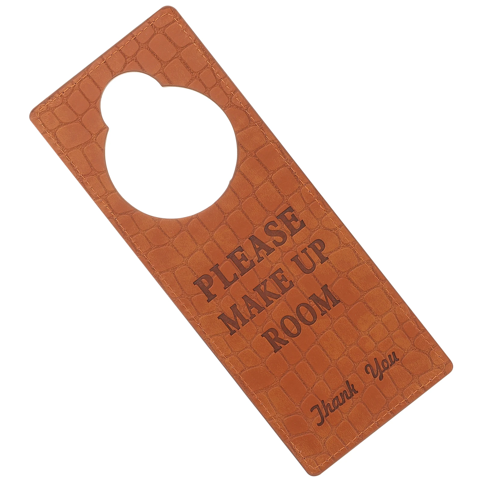 Do Not Disturb Door Sign High Quality PU Material Double Side Design Clean Up Room Hotel Office Use Brown Color
Do Not Disturb Door Sign High Quality PU Material Double Side Design Clean Up Room Hotel Office Use Brown Color