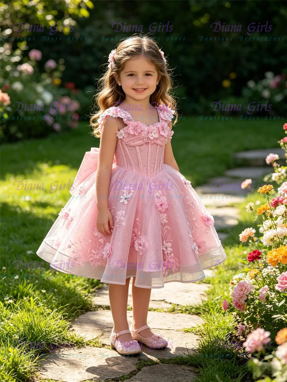 Diana Quality Short Flower Girl Dress for Wedding 3D Flower Pageant Dress for Girls with Bow Lace Applique Girls Party Dresses
Diana Quality Short Flower Girl Dress for Wedding 3D Flower Pageant Dress for Girls with Bow Lace Applique Girls Party Dresses
