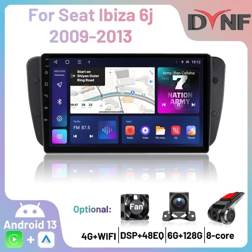 Car Radio 2Din 4G Android Wireless Carplay Multimedia Player GPS Navigation Autoradio For Seat Ibiza 6j 2009 2010 2011 2012 2013
Car Radio 2Din 4G Android Wireless Carplay Multimedia Player GPS Navigation Autoradio For Seat Ibiza 6j 2009 2010 2011 2012 2013