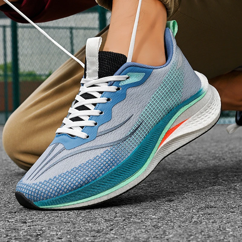 Men's Cushioning Running Shoes EVA Midsole Shock Absorption Lightweight Breathable Mesh Sneakers for Gym Walking Daily Wear
Men's Cushioning Running Shoes EVA Midsole Shock Absorption Lightweight Breathable Mesh Sneakers for Gym Walking Daily Wear