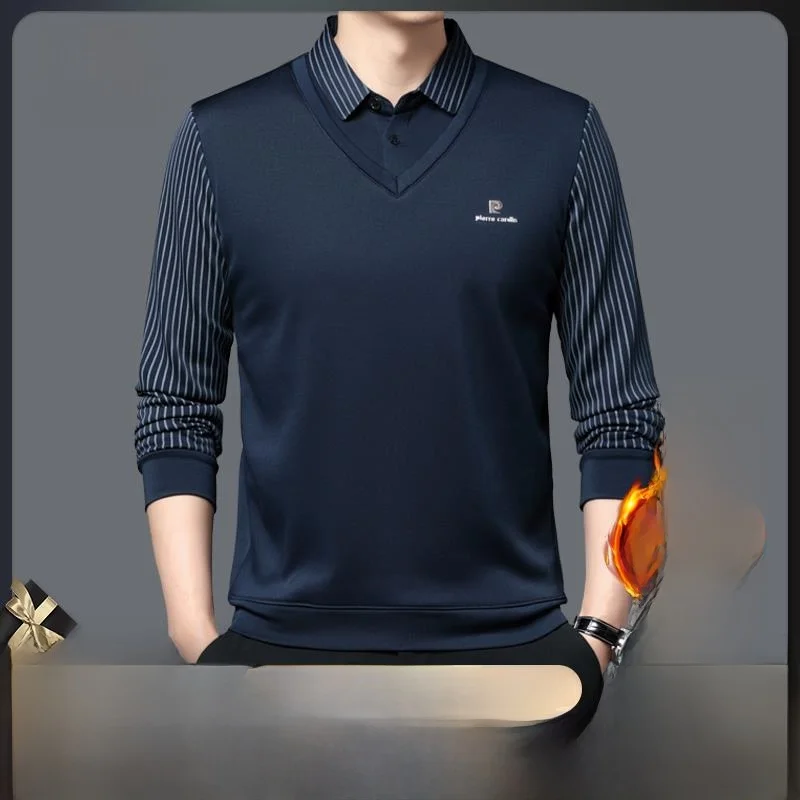 Pierre Cardin Men's Fleece Lined Shirt Casual Long Sleeve Turn-down Collar Fake Two-Piece Business Casual Standard Fit
Pierre Cardin Men's Fleece Lined Shirt Casual Long Sleeve Turn-down Collar Fake Two-Piece Business Casual Standard Fit