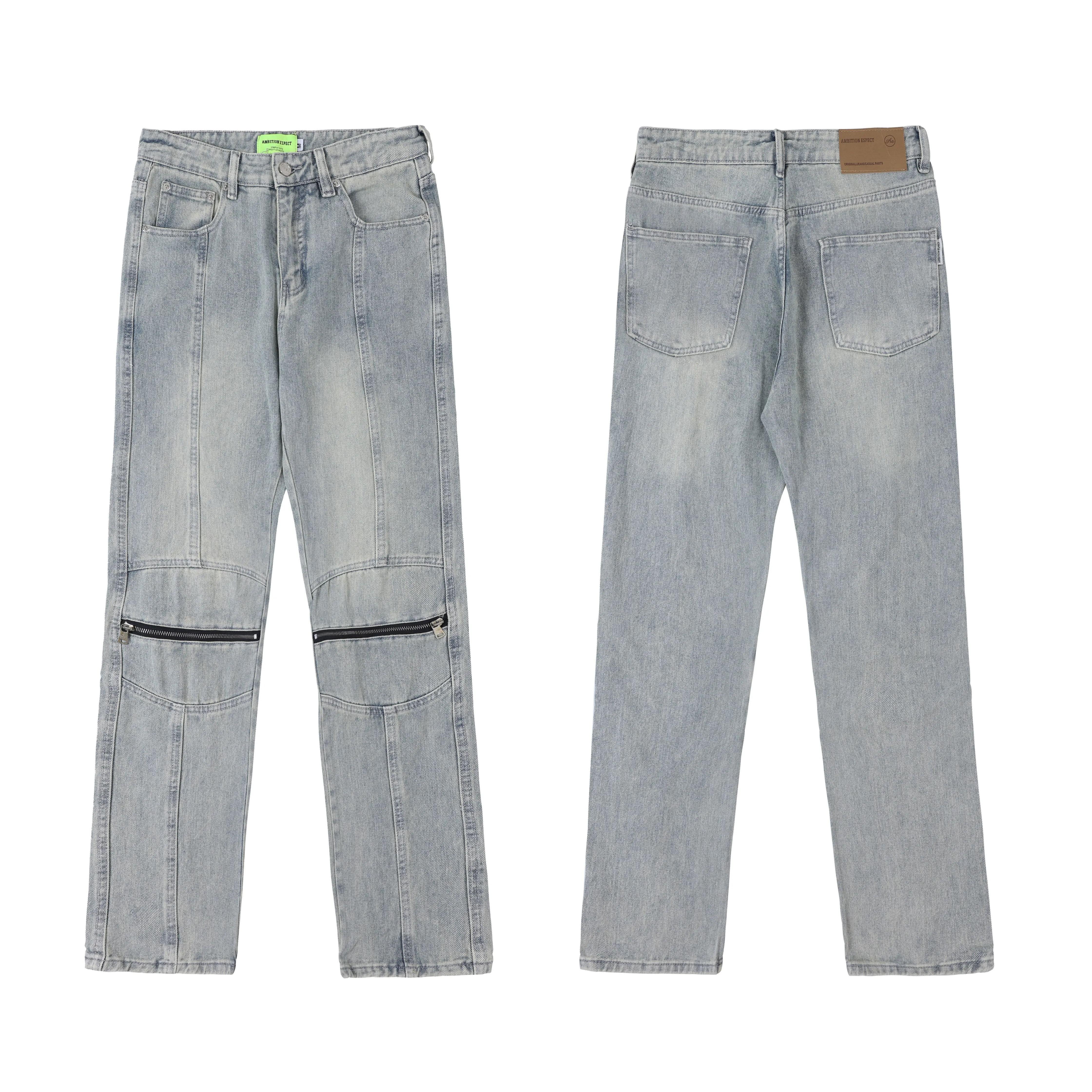 AMBITION ESPECT American Old Portrait Printed Straight Jeans Street Vintage Men's and Women's Loose Trousers Trend Ropa hombre
AMBITION ESPECT American Old Portrait Printed Straight Jeans Street Vintage Men's and Women's Loose Trousers Trend Ropa hombre