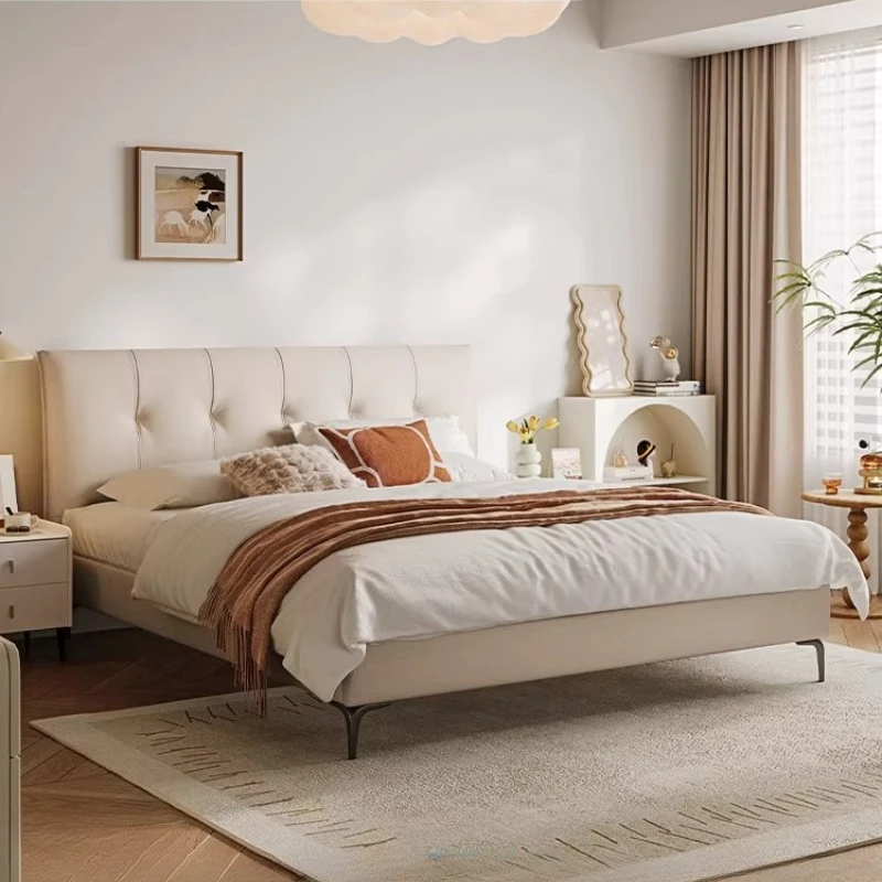 Luxury leather double bed 180x200cm modern design comfortable bedroom beds Elegant creativity camas de dormitorio furniture
Luxury leather double bed 180x200cm modern design comfortable bedroom beds Elegant creativity camas de dormitorio furniture